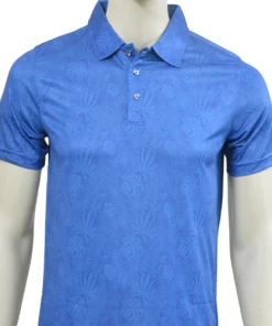 Sligo Men's Navy Leaf Polo T-shirt (Indian Size) Apparels