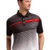 Apparels Sligo Men's Zebra Stripes Polo T-shirt Black (Indian Size)