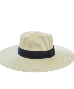 GolfBasic Wide Brim Ladies Straw Hat