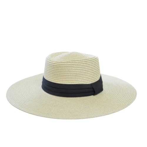 GolfBasic Wide Brim Ladies Straw Hat