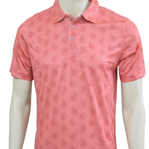 Sligo Men's Orange Leaf Polo T-shirt (Indian Size)