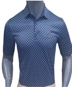 Greg Norman Men's Around The Course Print Polo T-Shirt (US Size) Apparels