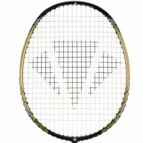 Carlton Thunder ShoX 1000 Strung Badminton Racket (Black/Golden)