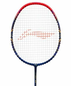 Li-Ning Badminton Rackets Li-Ning G-Force 3500 Superlite Strung Badminton Racquet (Navy/Red)