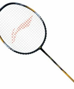 Li-Ning G-Force 3900 Superlite Strung Badminton Racquet (Black/Gold)