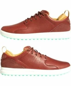 Adidas Flopshot Spikeless Golf Shoes (Tan/Green)