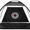 Practice Net & Hitting Mats GolfBasic Foldable Golf Practice BLACK Cage Net