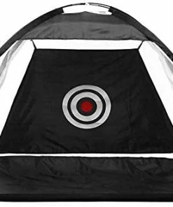 Practice Net & Hitting Mats GolfBasic Foldable Golf Practice BLACK Cage Net