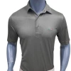 Greg Norman Men's Fore Squared Print Polo T-Shirt (US Size) Apparels