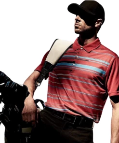 Sligo Men's Minimalistic Stripes Polo T-shirt Red (Indian Size) Apparels