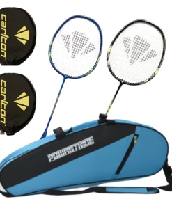 Carlton Badminton Rackets Carlton Solar 500 Badminton Racket (2 Pcs Racket & Powastride Kit Bag)