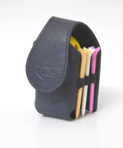 GolfBasic Leather Ball Pouch -Assorted Color