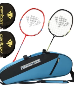 Carlton Badminton Rackets Carlton Solar 500 Badminton Racket (2 Pcs Racket & Powastride Kit Bag)