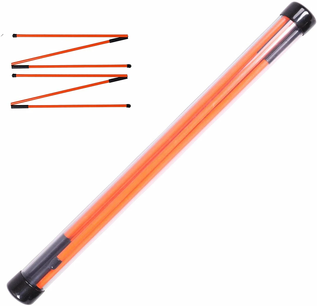 GolfBasic Foldable Alignment Sticks (Pair) Practice Accessories