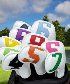 GolfBasic Prime Golf Iron Covers (10pcs Set) White