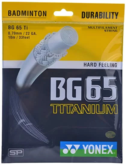 Yonex BG 65 Titanium Badminton String (Assorted)