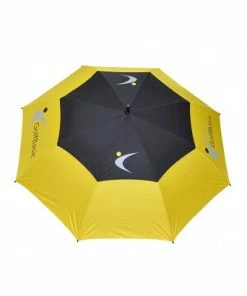 GolfBasic EP Coated Double Canopy Umbrella (Yellow/Black) Golf Umbrella