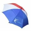 GolfBasic EP Coated Double Canopy Golf Umbrella (Red/White/Blue)