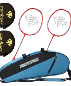 Carlton Badminton Rackets Carlton Solar 500 Badminton Racket (2 Pcs Racket & Powastride Kit Bag)