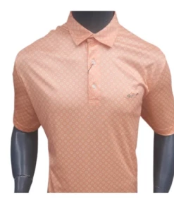 Greg Norman Men's Around The Course Print Polo T-Shirt (US Size) Apparels