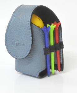 GolfBasic Leather Ball Pouch -Assorted Color