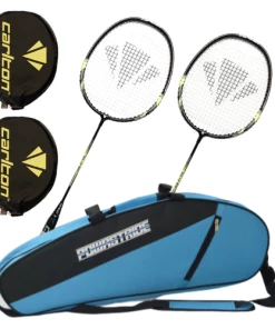 Carlton Badminton Rackets Carlton Solar 500 Badminton Racket (2 Pcs Racket & Powastride Kit Bag)