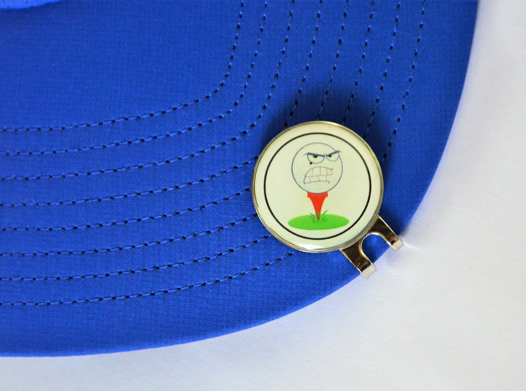 GolfBasic Angry Ball Magnetic Marker & Hat Clip