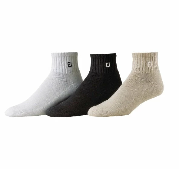 FootJoy ComfortSof Men's Quarter Socks (Pack Of 3 Pr) Golf