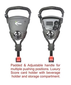 GolfBasic Caddylite Three Wheel Golf Push Cart With Umbrella Holder