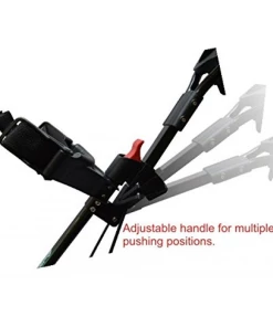 GolfBasic Caddylite Three Wheel Golf Push Cart With Umbrella Holder