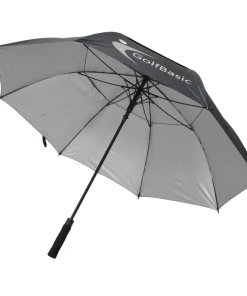 GolfBasic EP Coated Double Canopy Golf Umbrella (Black)