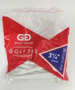Golf Gear Plastic Golf Tees (3 Sizes)