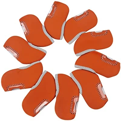GolfBasic Neoprene Iron Face Covers - Orange