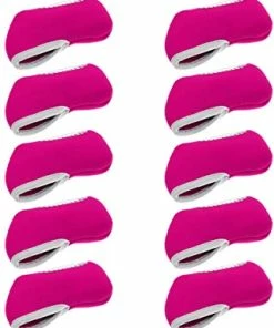 GolfBasic Neoprene Iron Face Covers - Pink Head Covers