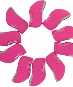 GolfBasic Neoprene Iron Face Covers - Pink Head Covers