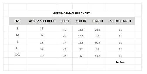 Greg Norman Men's 183 Jewel White Classic Fit Polo T-Shirt (US Size)