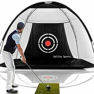 Practice Net & Hitting Mats GolfBasic Foldable Golf Practice BLACK Cage Net