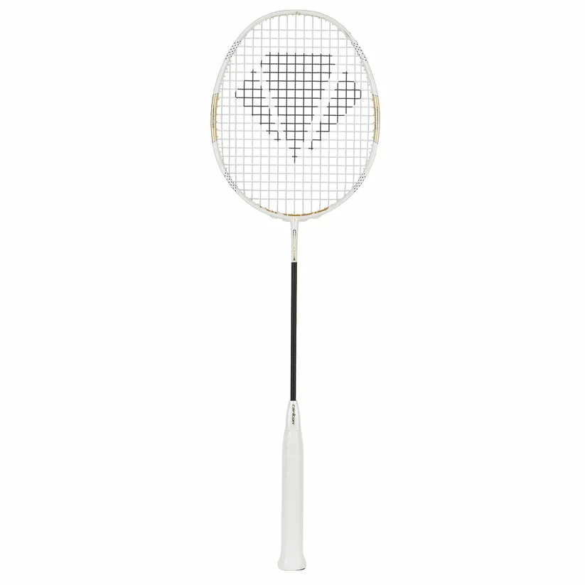 Carlton Kinesis Vortex 81 Unstrung Badminton Racquet G6 - White/Gold Carlton Badminton Rackets