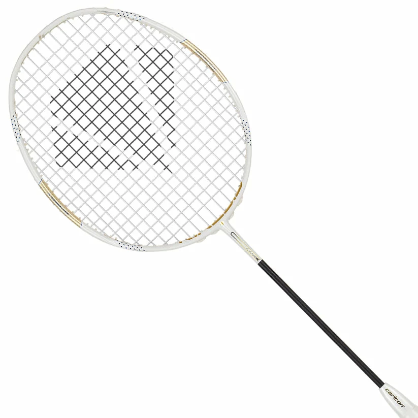Carlton Kinesis Vortex 81 Unstrung Badminton Racquet G6 - White/Gold Carlton Badminton Rackets