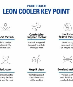 Leon UV Protected Neck Cooler For Men & Women Sleeves, Bands & Towels