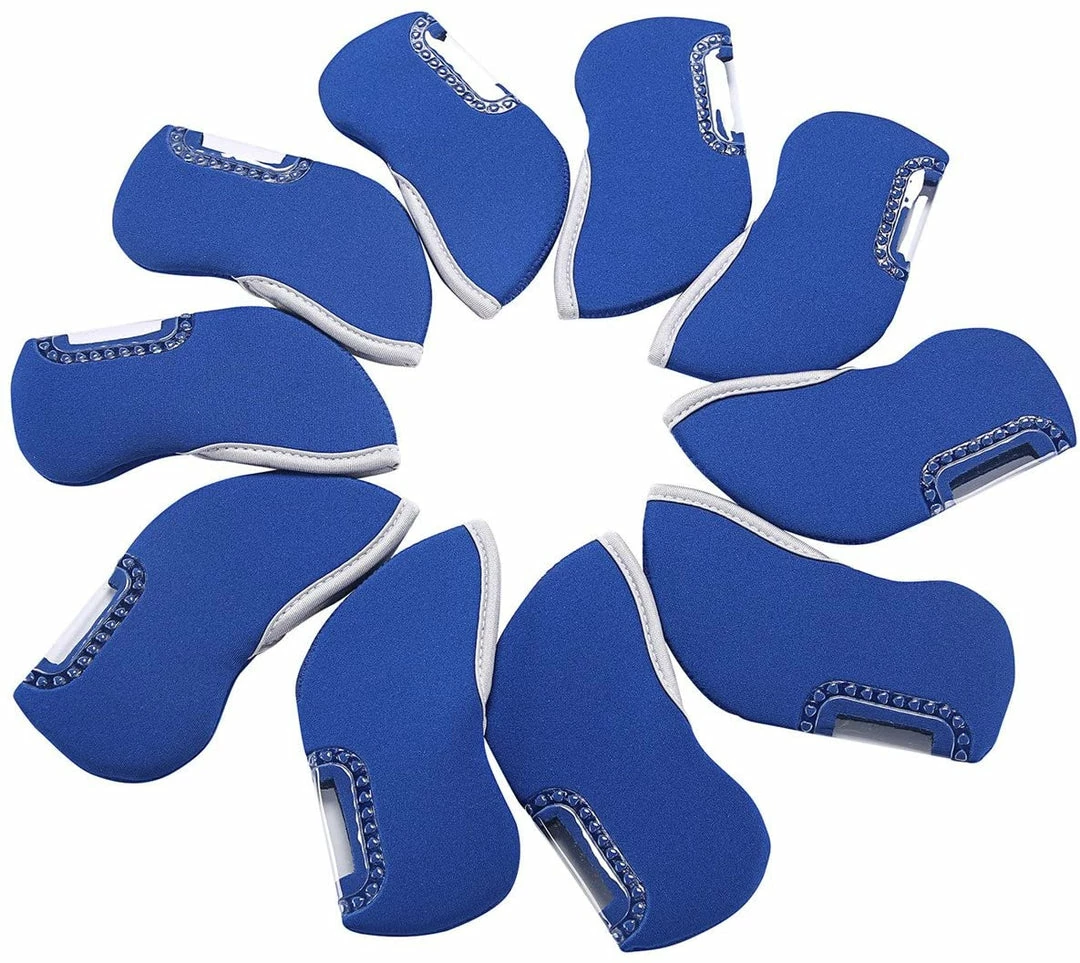 GolfBasic Neoprene Iron Face Covers - Blue