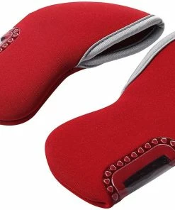 GolfBasic Neoprene Iron Face Covers - Red Head Covers