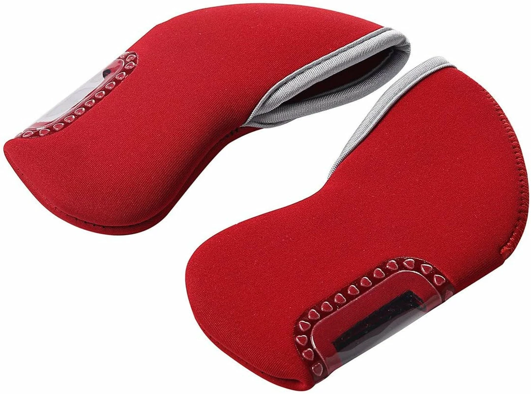 GolfBasic Neoprene Iron Face Covers - Red Head Covers