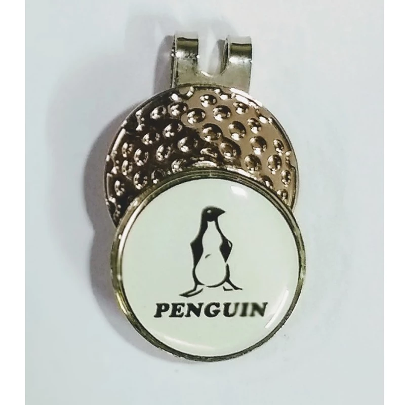 GolfBasic Penguin Magnetic Cap Clip & Ball Marker