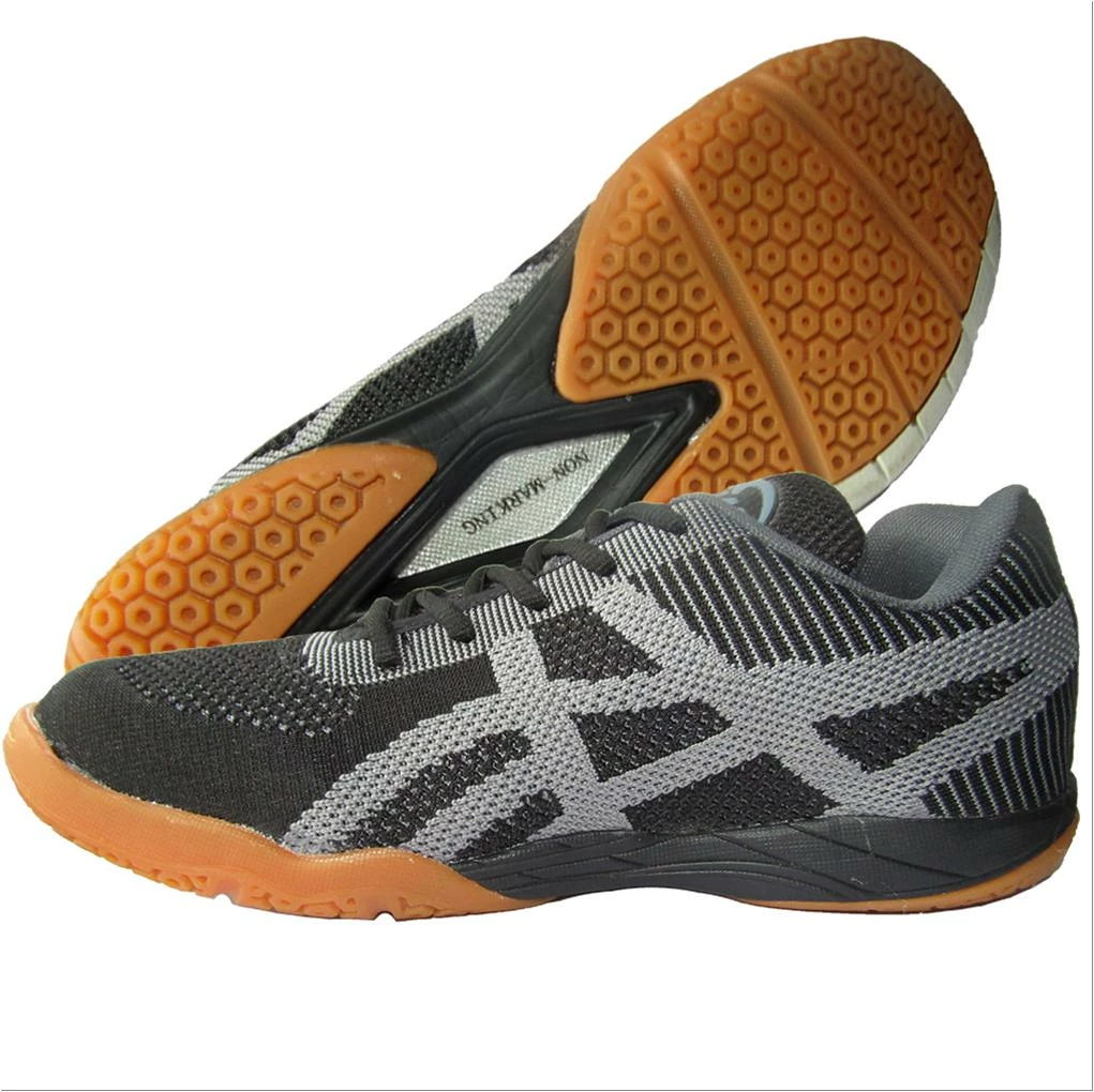 ProASE Synthetic Badminton Shoes Mesh (Black/Gray ) Footwear