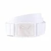 Puma Ultralite Stretch Belt- White Belts