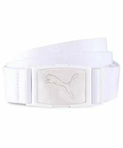 Puma Ultralite Stretch Belt- White Belts