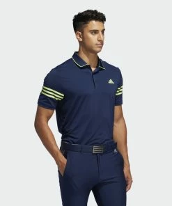 Adidas Ultimate 365 Blocked Polo Tshirt (Navy/Solar Yellow) (US Size) Apparels