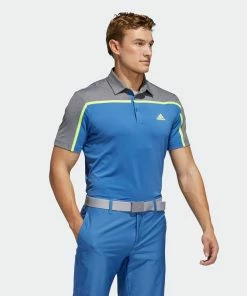 Adidas Ultimate 365 Color Block Polo Tshirt (Blue/Grey) (US Size) Apparels