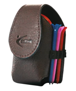 GolfBasic Leather Ball Pouch -Assorted Color
